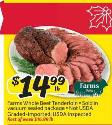 Farms Whole Beef Tenderloin