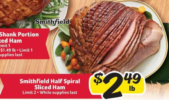 Smithfield Half Spiral Sliced Ham