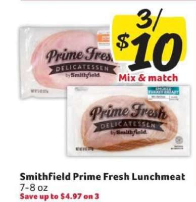 Smithfield Prime Fresh Lunchmeat