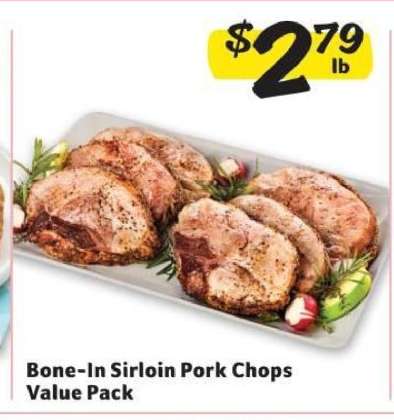 Bone-In Sirloin Pork Chops Value Pack