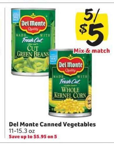 Del Monte Canned Vegetables