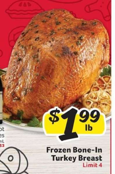 Frozen Bone-In Turkey Breast