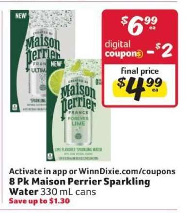 8 Pk Maison Perrier Sparkling Water
