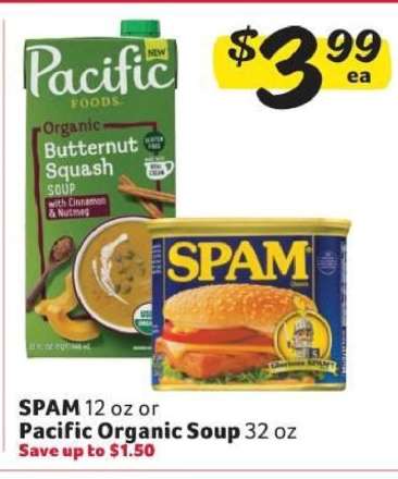 SPAM or Pacific Organic Soup