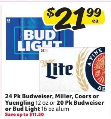 Budweiser, Miller, Coors or Yuengling