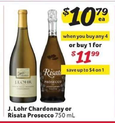 J. Lohr Chardonnay or Risata Prosecco