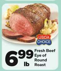 Fresh Beef Eye of Round Roast