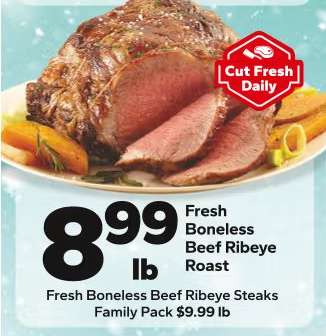 Fresh Boneless Beef Ribeye Roast