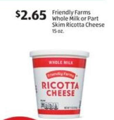 Friendly Farms Ricotta Cheese