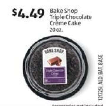 Bake Shop Triple Chocolate Creme Cake