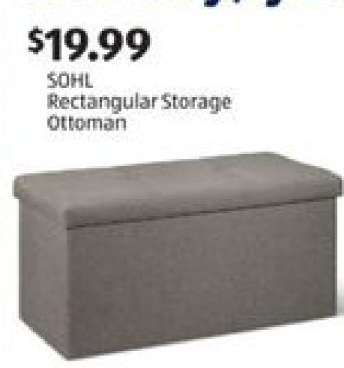SOHL Rectangular Storage Ottoman