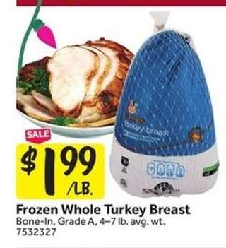 Frozen Whole Turkey Breast