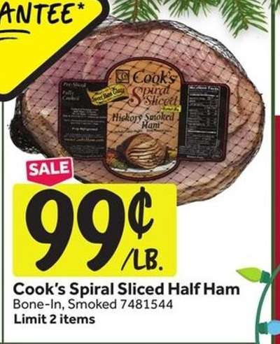 Cook's Spiral Sliced Half Ham