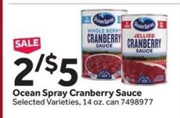 Ocean Spray Cranberry Sauce