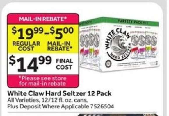 White Claw Hard Seltzer 12 Pack