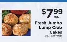 Fresh Jumbo Lump Crab Cakes