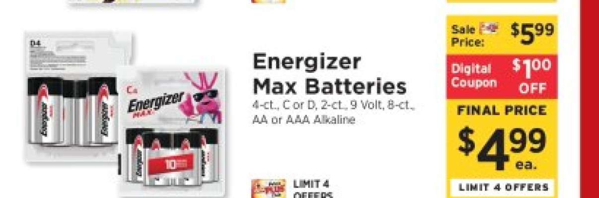 Energizer Max Batteries