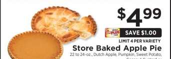 Store Baked Apple Pie