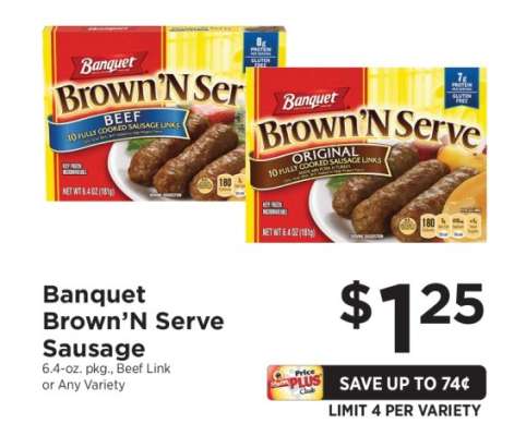 Banquet Brown'N Serve Sausage