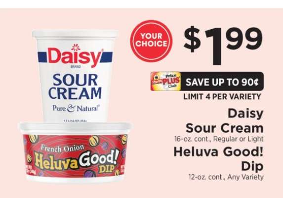 Daisy Sour Cream / Heluva Good! Dip