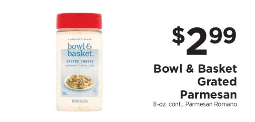 Bowl & Basket Grated Parmesan
