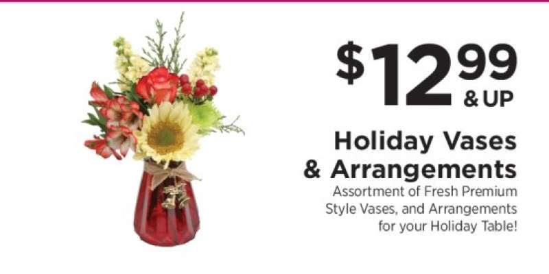 Holiday Vases & Arrangements