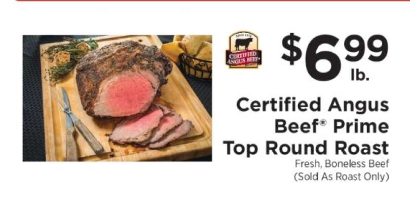 Certified Angus Beef Prime Top Round Roast