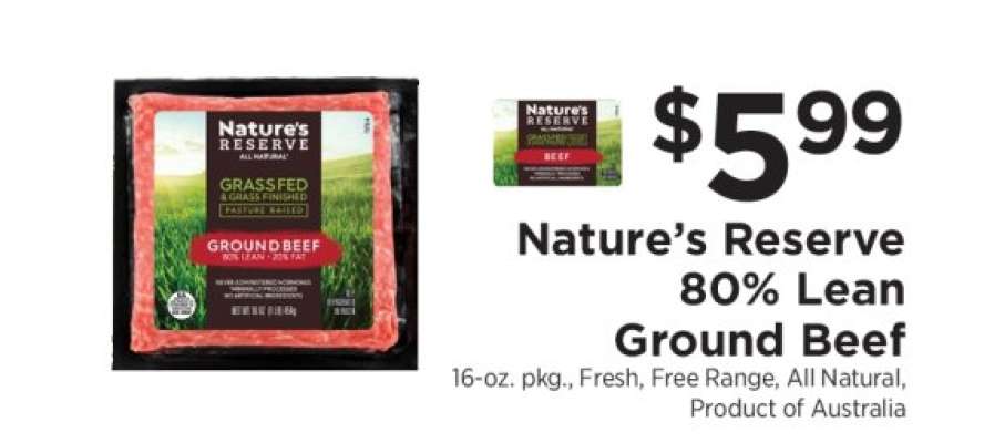 Nature's Reserve 80% Lean Ground Beef