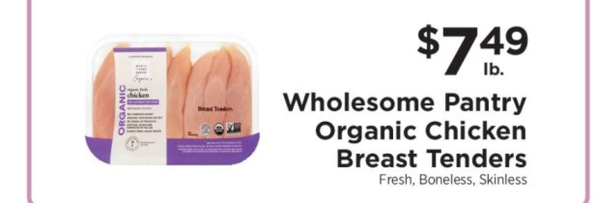 Wholesome Pantry Organic Chicken Breast Tenders