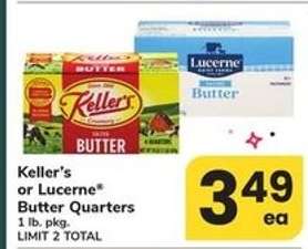 Keller's or Lucerne Butter Quarters