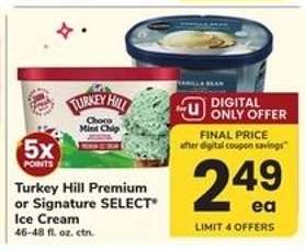 Turkey Hill Premium or Signature SELECT Ice Cream