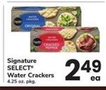 Signature Select Water Crackers