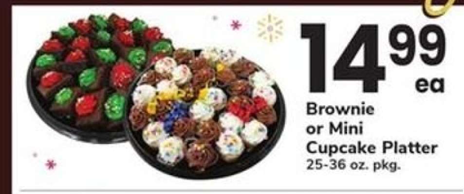 Brownie or Mini Cupcake Platter