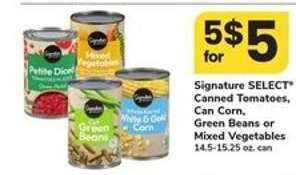 Signature SELECT Canned Vegetables