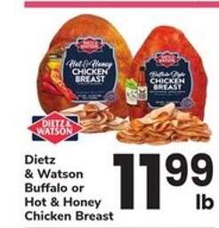Dietz & Watson Buffalo or Hot & Honey Chicken Breast