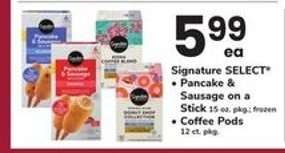 Signature SELECT Pancake & Sausage on a Stick / Coffee Pods