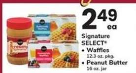 Signature SELECT Waffles or Peanut Butter