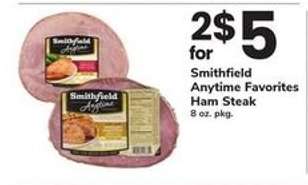 Smithfield Anytime Favorites Ham Steak