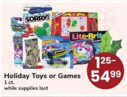 Holiday Toys or Games