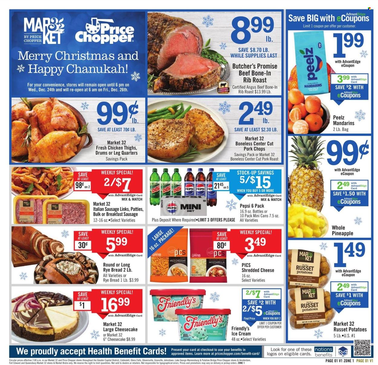 Price Chopper ad - 12/21/2025 - 12/27/2025. Page 1