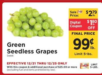 Green Seedless Grapes