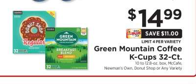 Green Mountain Coffee K-Cups 32-Ct.