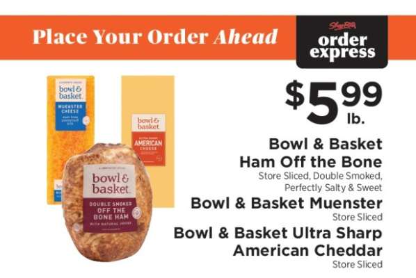 Bowl & Basket Ham Off the Bone