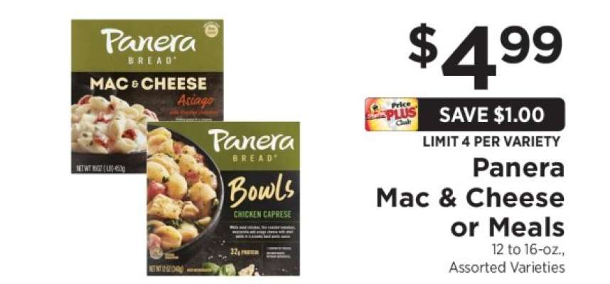 Panera Mac & Cheese or Meals