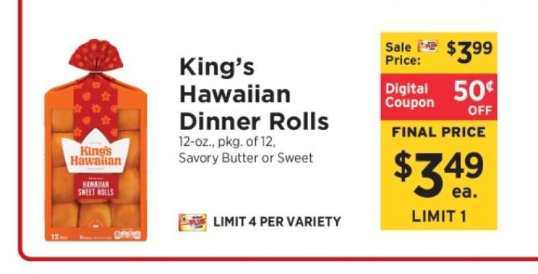 King's Hawaiian Dinner Rolls