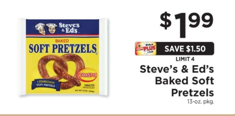 Steve's & Ed's Baked Soft Pretzels