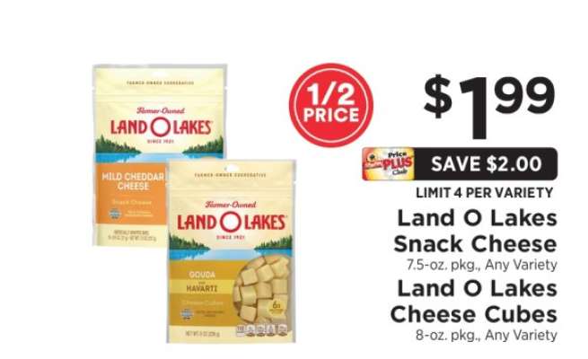 Land O Lakes Snack Cheese / Cheese Cubes