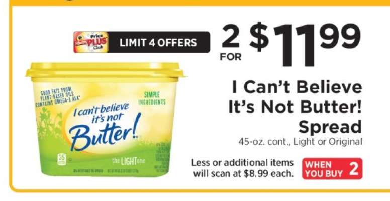 I Can't Believe It's Not Butter Spread