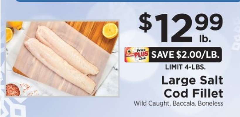 Large Salt Cod Fillet