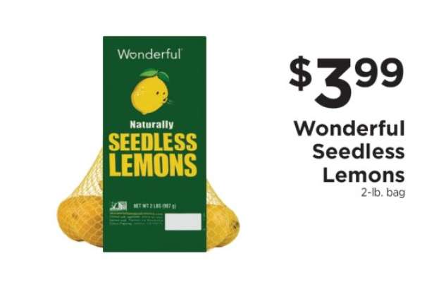 Wonderful Seedless Lemons